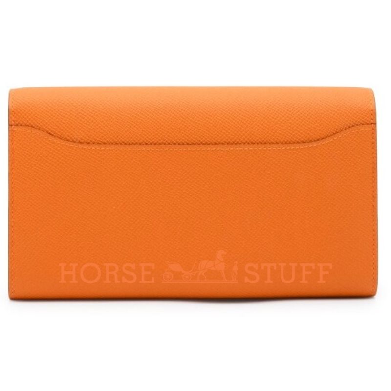 Hermès Constance To Go Wallet Orange Epsom GHW