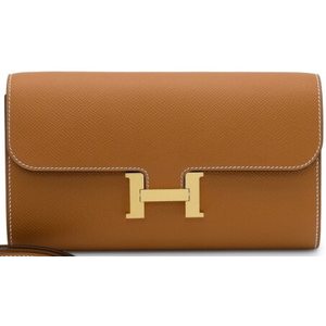 Hermès Constance To Go Wallet Toffee Epsom GHW