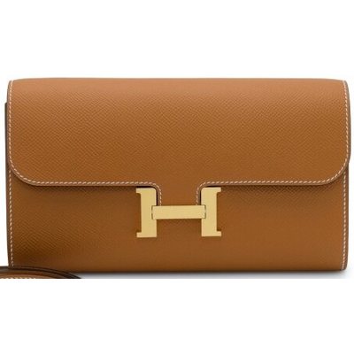 Hermès Constance To Go Wallet Toffee Epsom GHW