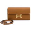 Hermès Constance To Go Wallet Toffee Epsom GHW