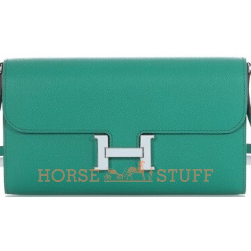 Hermès Constance To Go Wallet Vert Jade Epsom PHW