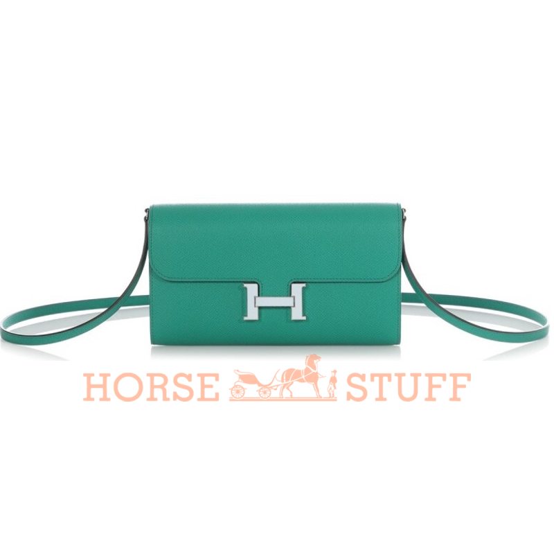 Hermès Constance To Go Wallet Vert Jade Epsom PHW