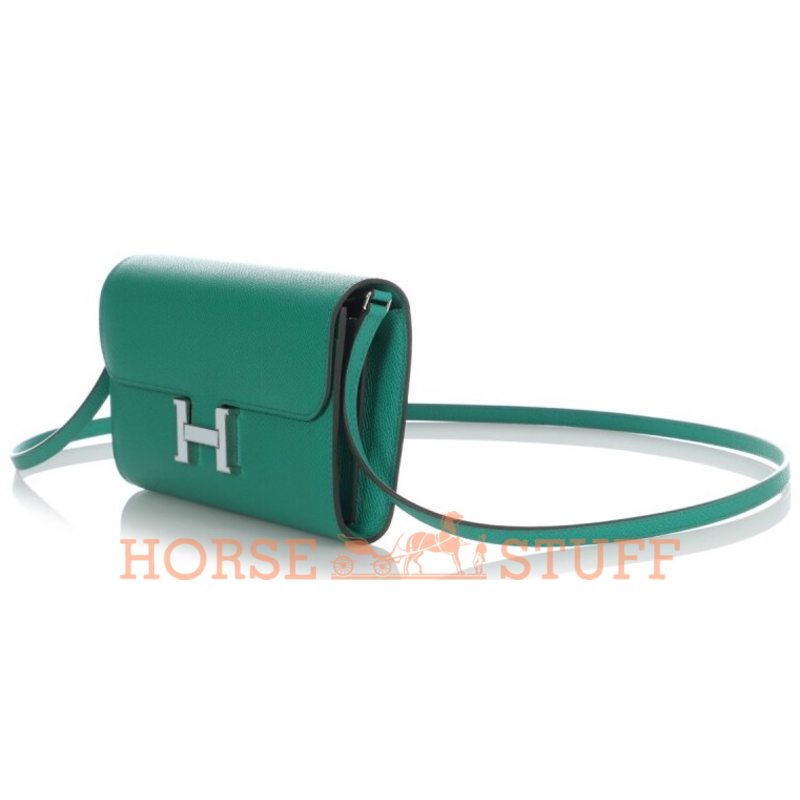 Hermès Constance To Go Wallet Vert Jade Epsom PHW