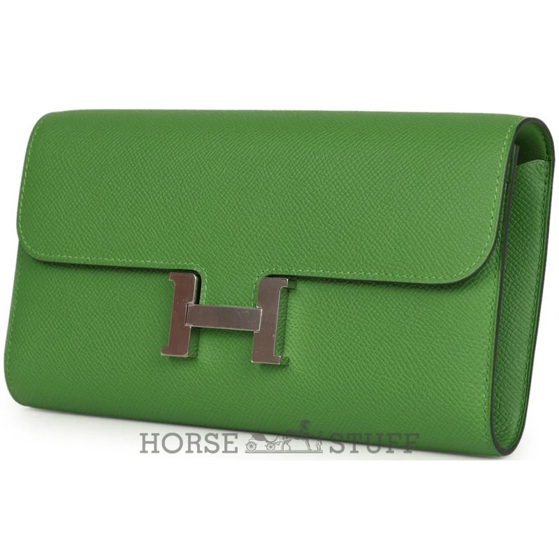 Hermès Constance To Go Wallet Vert Yucca Epsom PHW