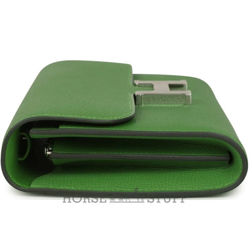 Hermès Constance To Go Wallet Vert Yucca Epsom PHW