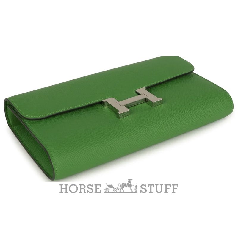 Hermès Constance To Go Wallet Vert Yucca Epsom PHW