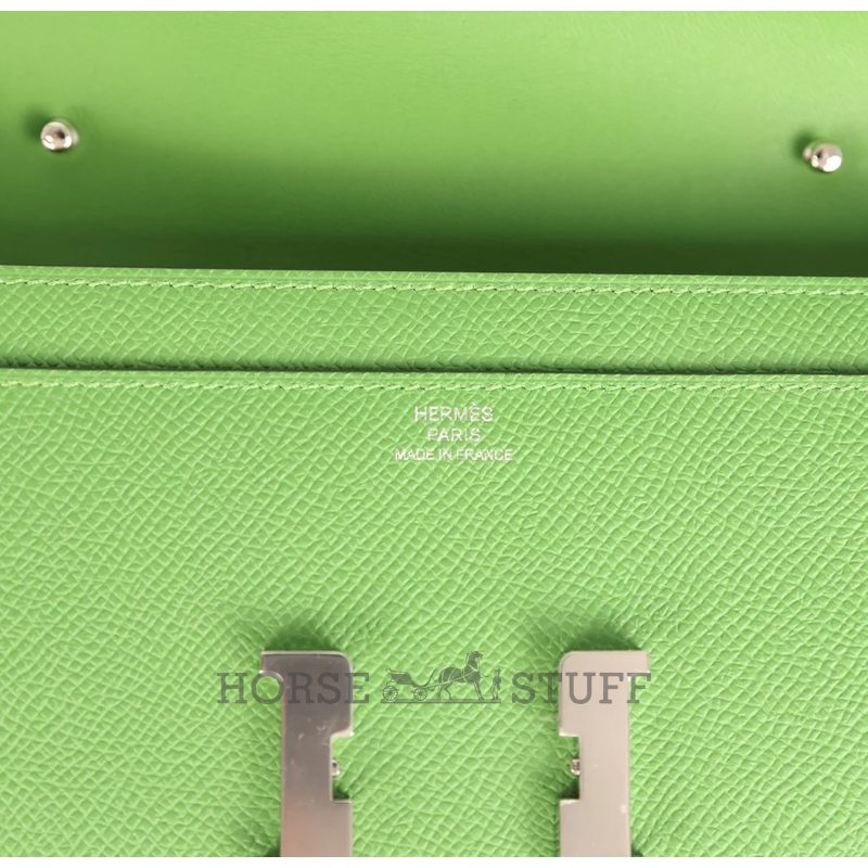Hermès Constance To Go Wallet Vert Yucca Epsom PHW