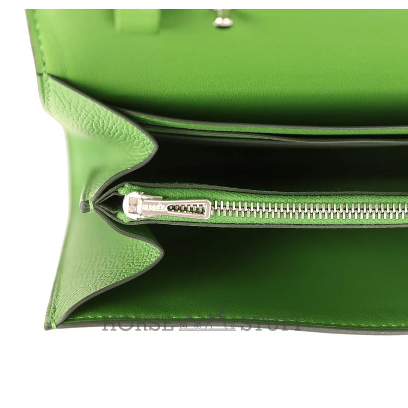 Hermès Constance To Go Wallet Vert Yucca Epsom PHW