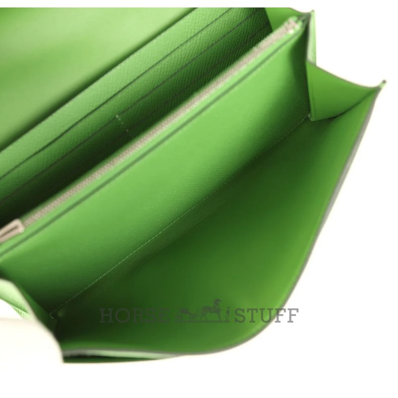Hermès Constance To Go Wallet Vert Yucca Epsom PHW