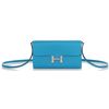 Hermès Constance To Go Wallet Blue Frida Evercolor PHW