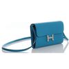 Hermès Constance To Go Wallet Blue Frida Evercolor PHW