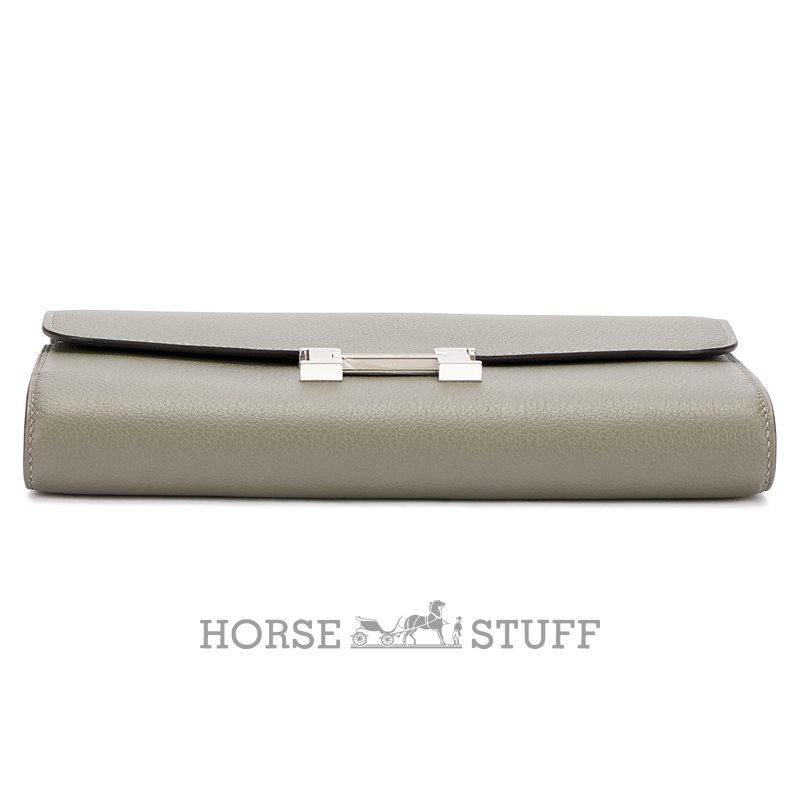Hermès Constance To Go Wallet Gris Meyer Evercolor PHW