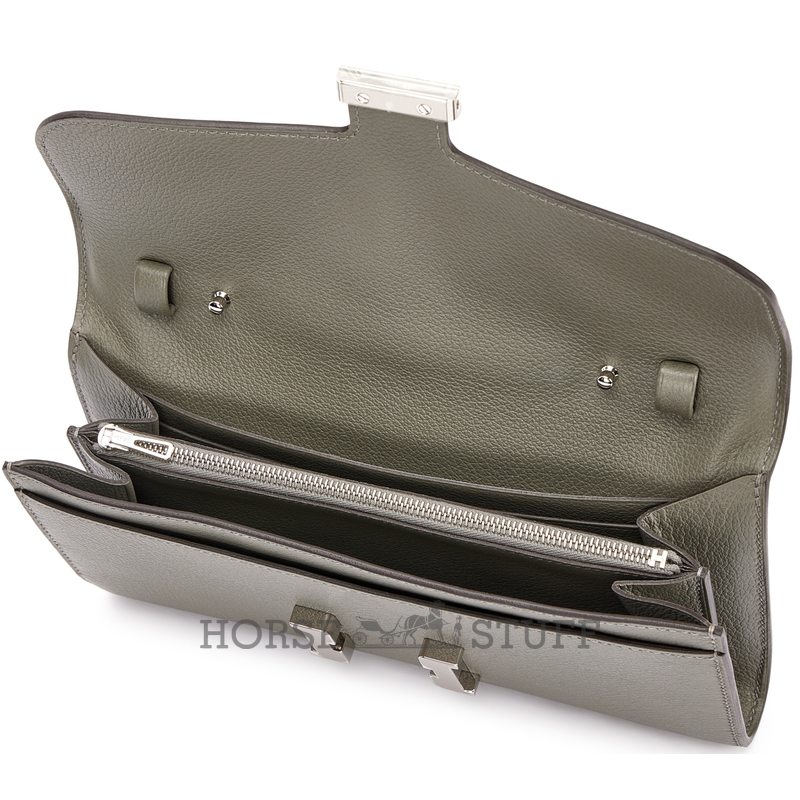 Hermès Constance To Go Wallet Gris Meyer Evercolor PHW