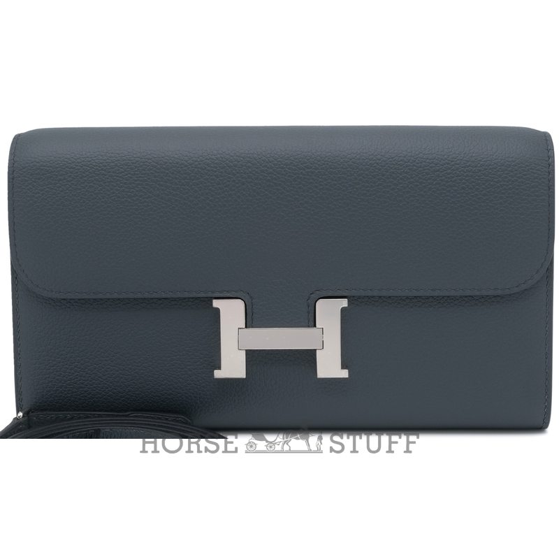 Hermès Constance To Go Wallet Gris Mistyr Evercolor PHW