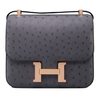 Hermès Constance 24 Gris Agate Ostrich GHW