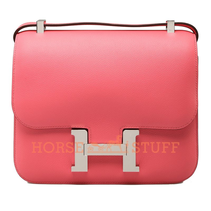 Hermès Constance 24 Rose Azalee Evercolor PHW