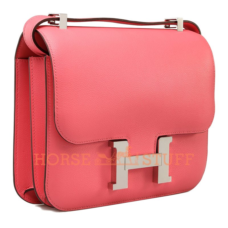 Hermès Constance 24 Rose Azalee Evercolor PHW