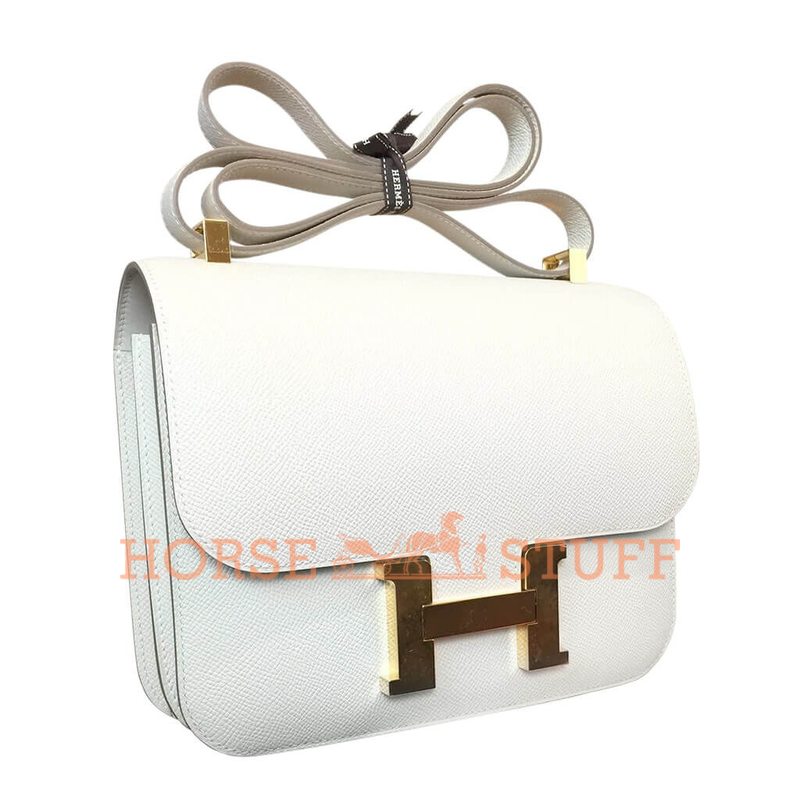 Hermès Constance 24 Craie Epsom GHW