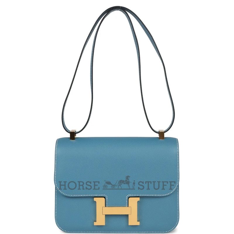 Hermès Constance 1-24 Blue Jean Epsom GHW