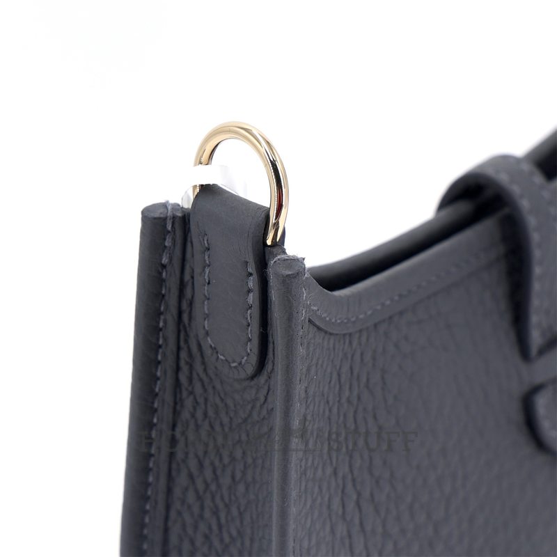 Hermès Evelyne Mini II TPM 16 Ardoise Clemence Permabrass