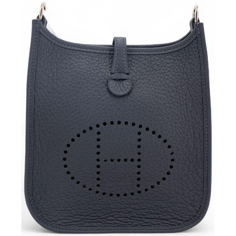Hermès Evelyne Mini II TPM 16 Ardoise Clemence Permabrass