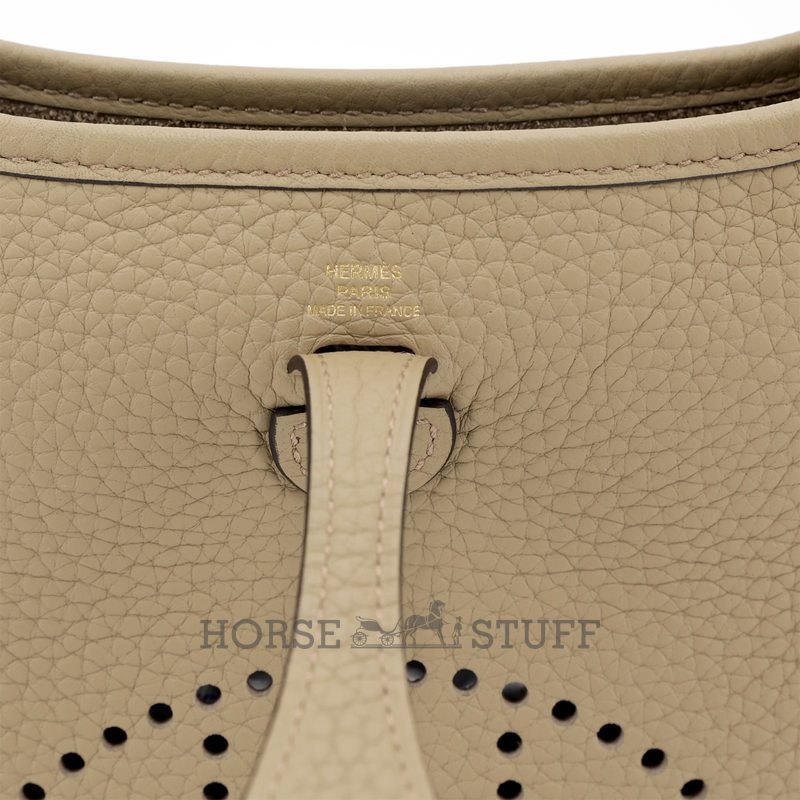 Hermès Evelyne Mini II TPM 16 Beige Marfa Clemence GHW