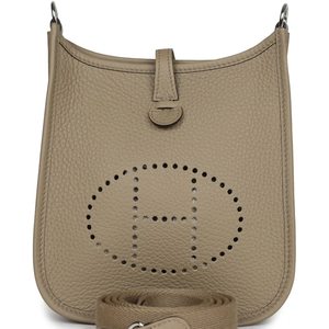 Hermès Evelyne Mini II TPM 16 Beige Marfa Clemence PHW