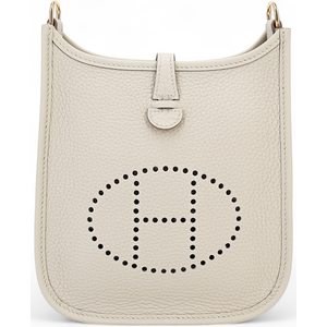 Hermès Evelyne Mini II TPM 16 Beton Clemence GHW