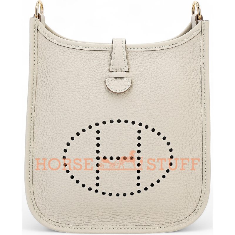 Hermès Evelyne Mini II TPM 16 Beton Clemence GHW