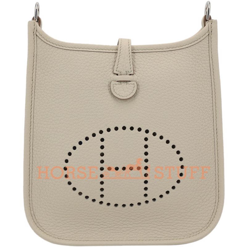 Hermès Evelyne Mini II TPM 16 Beton Clemence PHW