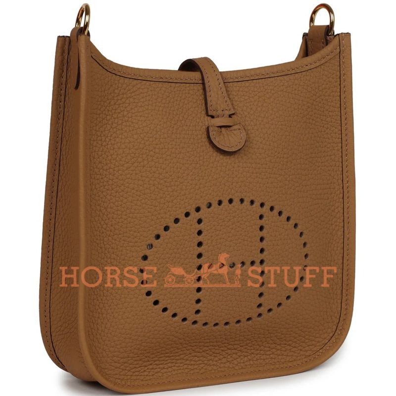 Hermès Evelyne Mini II TPM 16 Biscuit Clemence GHW