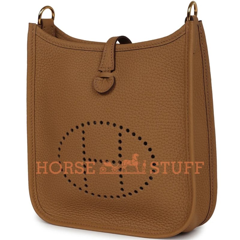 Hermès Evelyne Mini II TPM 16 Biscuit Clemence GHW