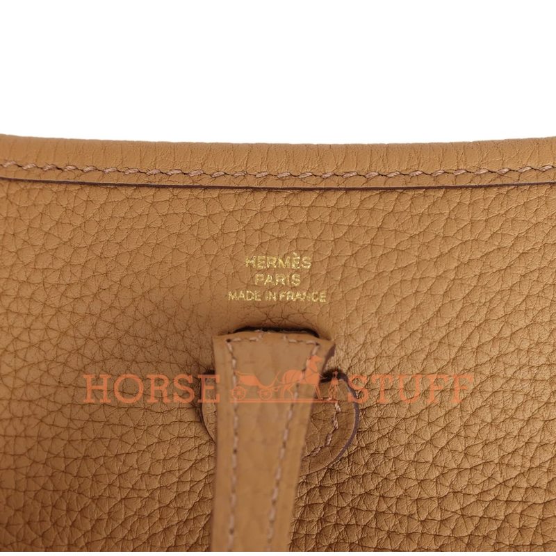 Hermès Evelyne Mini II TPM 16 Biscuit Clemence GHW