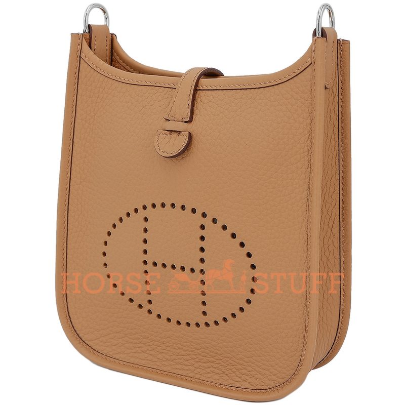 Hermès Evelyne Mini II TPM 16 Biscuit Clemence PHW