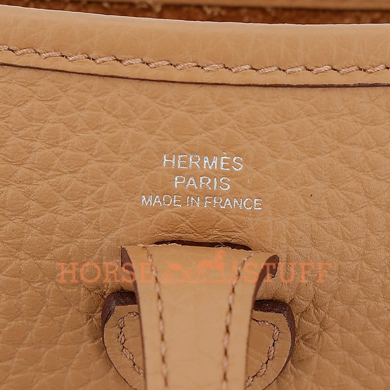 Hermès Evelyne Mini II TPM 16 Biscuit Clemence PHW