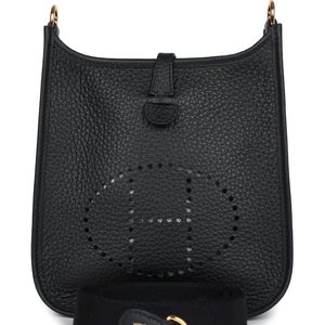 Hermès Evelyne Mini II TPM 16 Black Clemence GHW