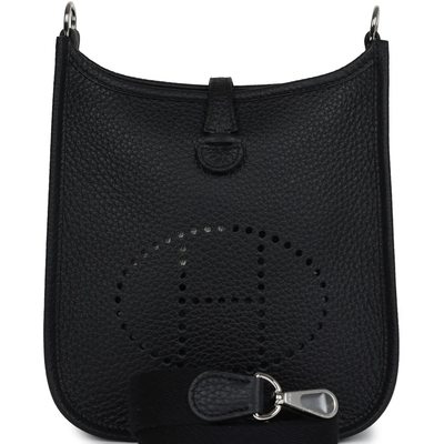 Hermès Evelyne Mini II TPM 16 Black Clemence PHW