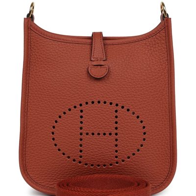 Hermès Evelyne Mini II TPM 16 Cuivre Clemence GHW