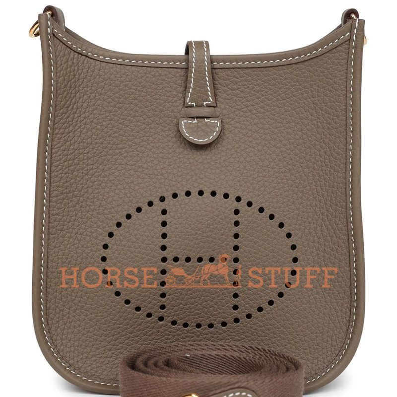 Hermès Evelyne Mini II TPM 16 Etoupe Clemence GHW