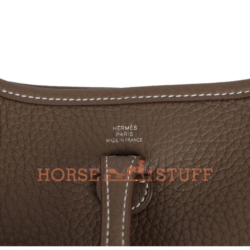 Hermès Evelyne Mini II TPM 16 Etoupe Clemence PHW