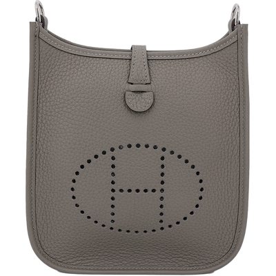 Hermès Evelyne Mini II TPM 16 Gris Meyer Clemence PHW