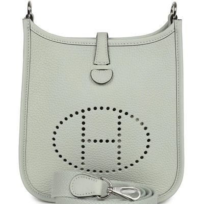 Hermès Evelyne Mini II TPM 16 Gris Neve Clemence PHW