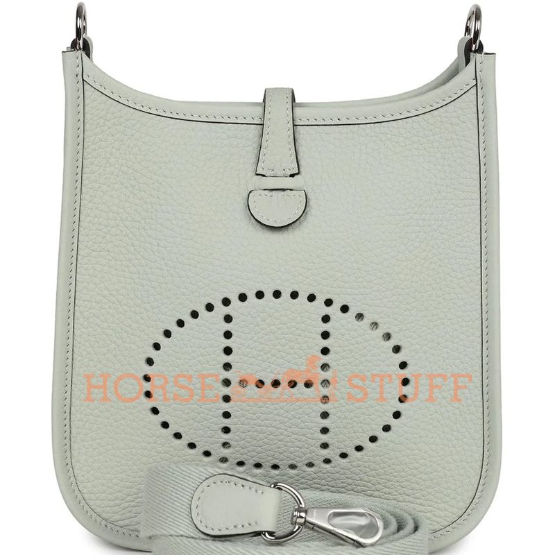 Hermès Evelyne Mini II TPM 16 Gris Neve Clemence PHW