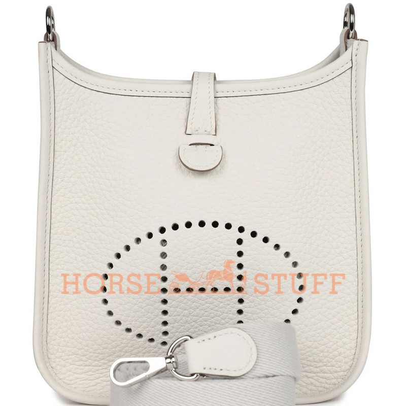 Hermès Evelyne Mini II TPM 16 Gris Pale Clemence PHW