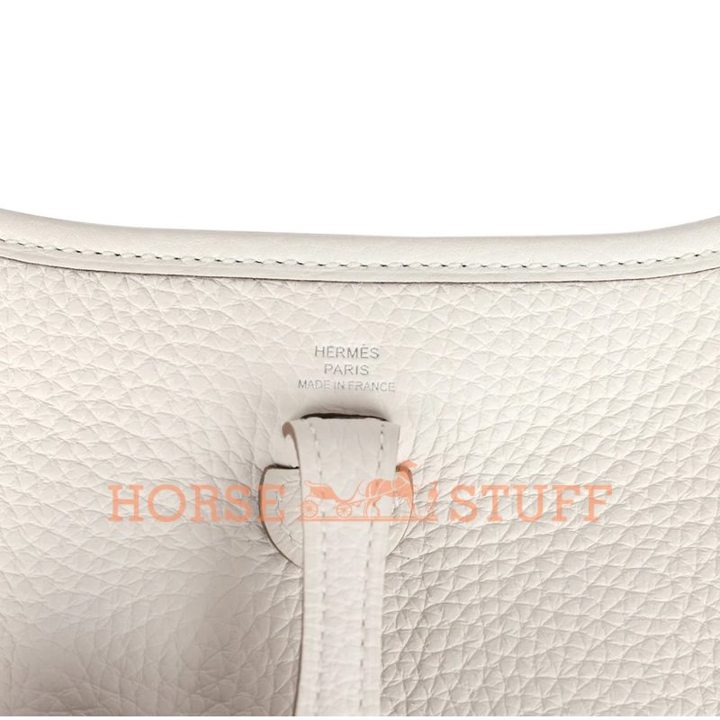 Hermès Evelyne Mini II TPM 16 Gris Pale Clemence PHW