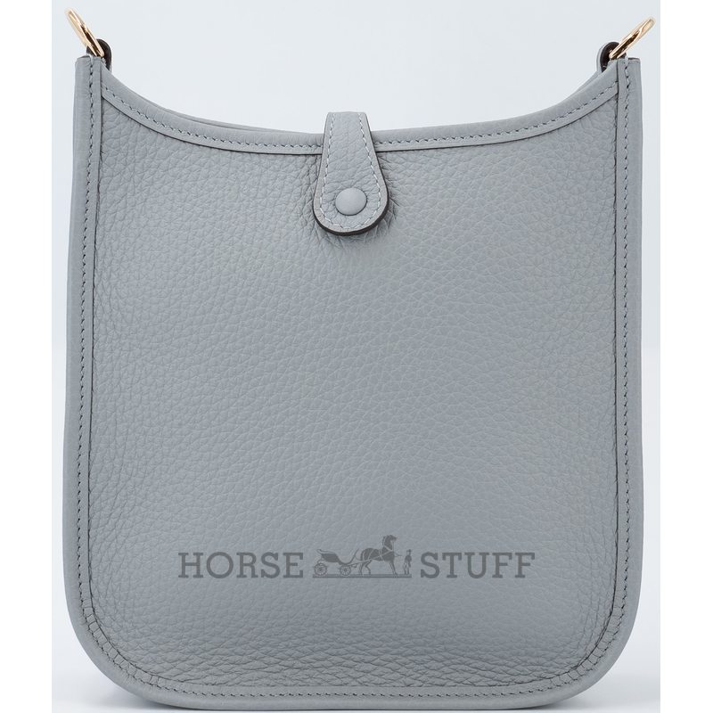 Hermès Evelyne Mini II TPM 16 Gris Pantine Clemence GHW