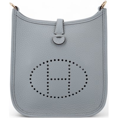 Hermès Evelyne Mini II TPM 16 Gris Pantine Clemence GHW
