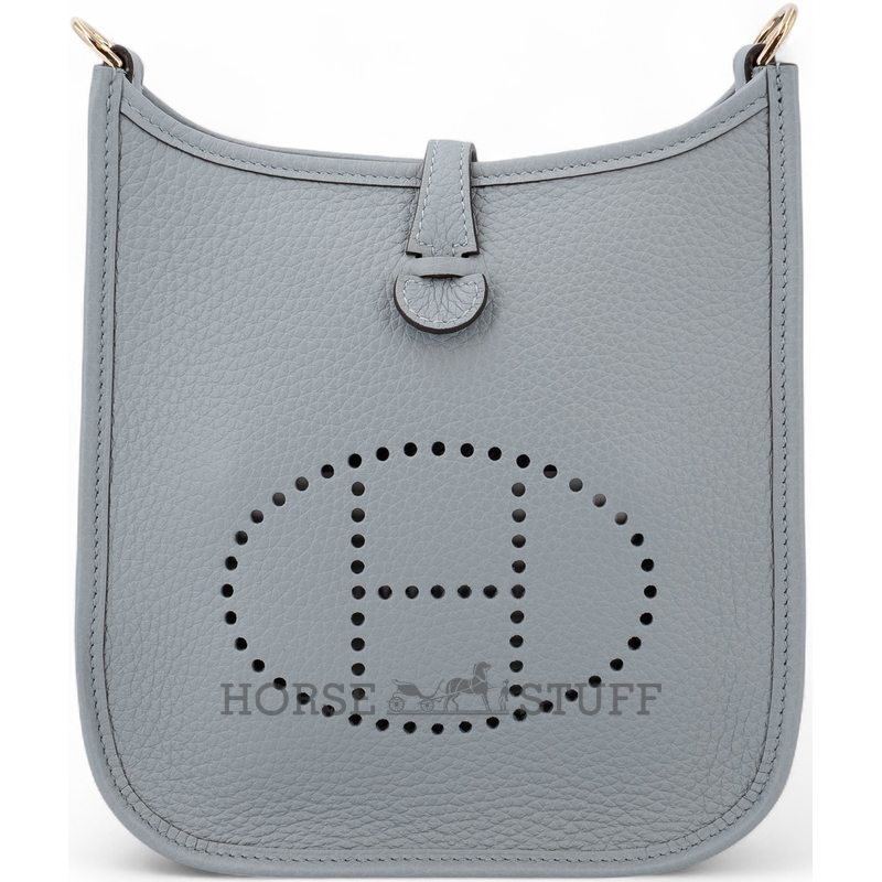 Hermès Evelyne Mini II TPM 16 Gris Pantine Clemence GHW