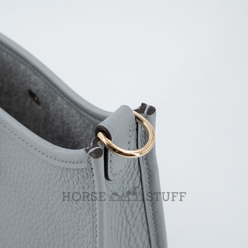 Hermès Evelyne Mini II TPM 16 Gris Pantine Clemence GHW