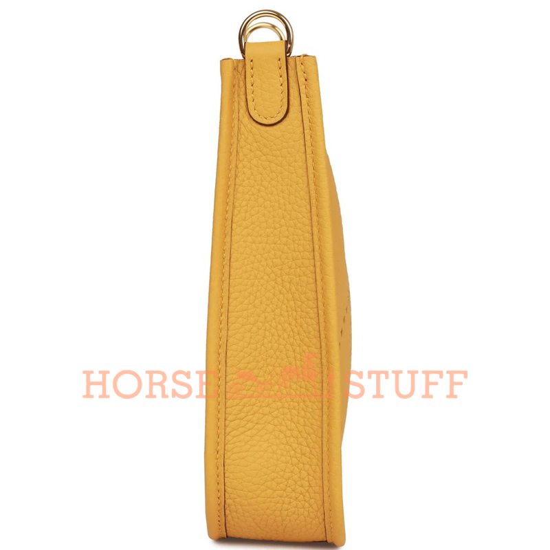 Hermès Evelyne Mini II TPM 16 Jaune Ambre Clemence GHW